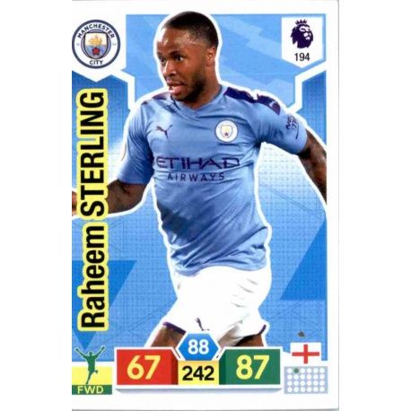 Raheem Sterling Manchester City 194 Adrenalyn XL Premier League 2019-20