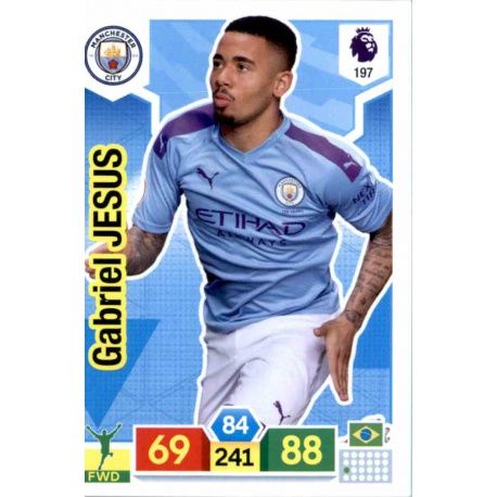 Gabriel Jesus Manchester City 197 Adrenalyn XL Premier League 2019-20