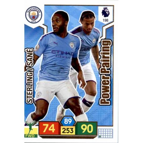 Leroy Sané - Raheem Sterling Manchester City 198 Adrenalyn XL Premier League 2019-20