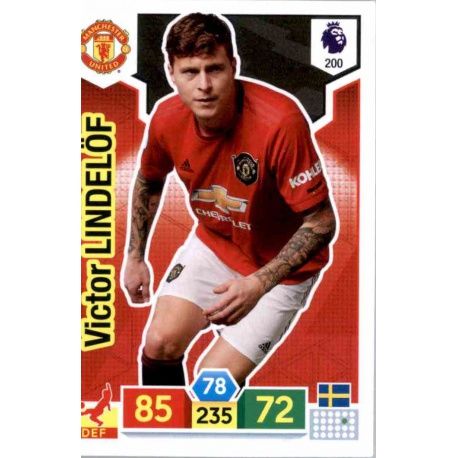 Victor Lindelöf Manchester United 200 Adrenalyn XL Premier League 2019-20