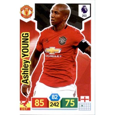 Ashley Young Manchester United 203 Adrenalyn XL Premier League 2019-20