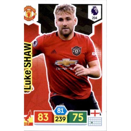 Luke Shaw Manchester United 204 Adrenalyn XL Premier League 2019-20