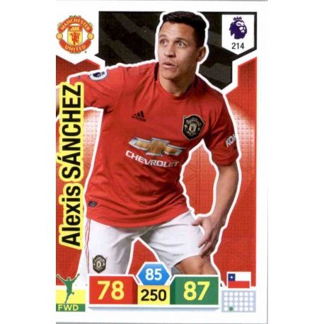 Alexis Sanchez Manchester United 214 Adrenalyn XL Premier League 2019-20