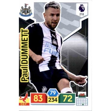 Paul Dummett Newcastle United 218 Adrenalyn XL Premier League 2019-20