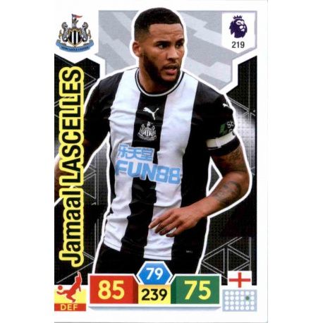 Jamaal Lascelles Newcastle United 219 Adrenalyn XL Premier League 2019-20