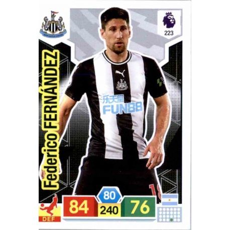 Federico Fernández Newcastle United 223 Adrenalyn XL Premier League 2019-20