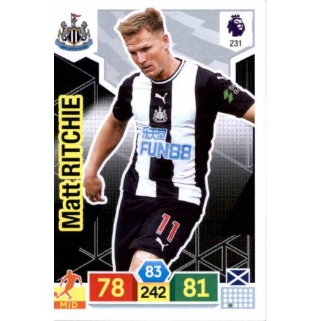 Matt Ritchie Newcastle United 231 Adrenalyn XL Premier League 2019-20