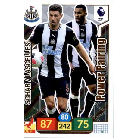 Fabian Schär - Jamaal Lascelles Newcastle United 234 Adrenalyn XL Premier League 2019-20