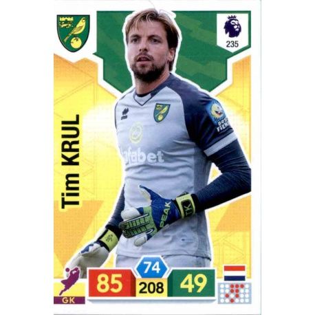 Tim Krul Norwich City 235 Adrenalyn XL Premier League 2019-20