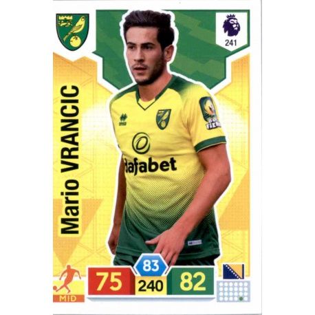 Mario Vrančić Norwich City 241 Adrenalyn XL Premier League 2019-20