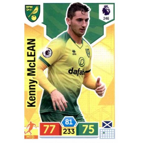 Kenny McLean Norwich City 246 Adrenalyn XL Premier League 2019-20
