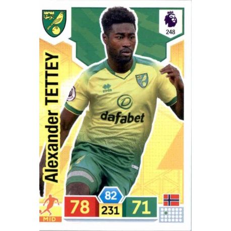 Alexander Tettey Norwich City 248 Adrenalyn XL Premier League 2019-20