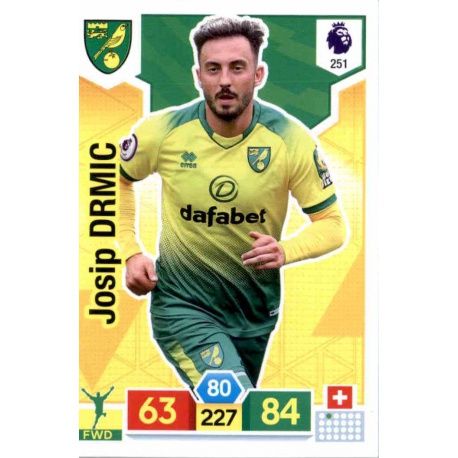 Josip Drmić Norwich City 251 Adrenalyn XL Premier League 2019-20