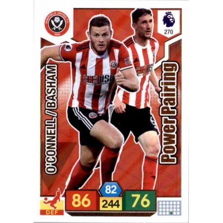 Chris Basham - Jack O’Connell Sheffield United 270 Adrenalyn XL Premier League 2019-20