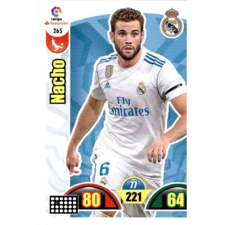 Nacho Real Madrid 265 Cards Básicas 2017-18