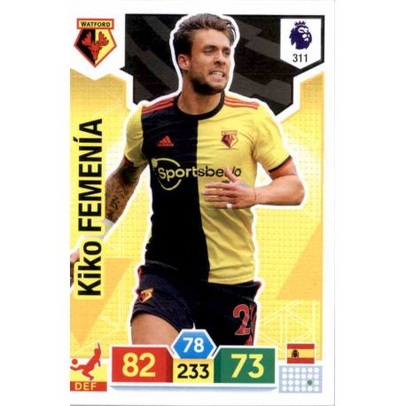 Kiko Femenía Watford 311 Adrenalyn XL Premier League 2019-20