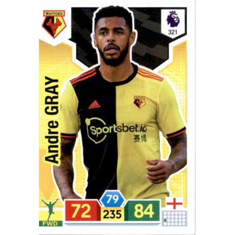 Andre Gray Watford 321 Adrenalyn XL Premier League 2019-20