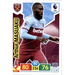 Arthur Masuaku West Ham United 329 Adrenalyn XL Premier League 2019-20