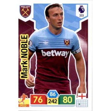 Mark Noble West Ham United 333 Adrenalyn XL Premier League 2019-20