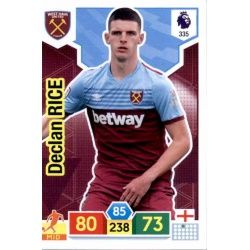 Declan Rice West Ham United 335 Adrenalyn XL Premier League 2019-20