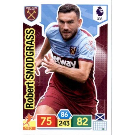 Robert Snodgrass West Ham United 336 Adrenalyn XL Premier League 2019-20