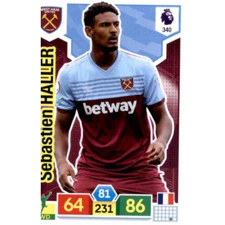 Sébastien Haller West Ham United 340 Adrenalyn XL Premier League 2019-20