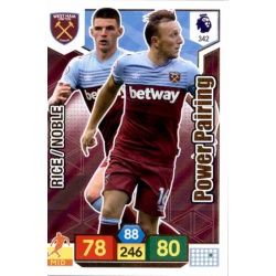 Mark Noble - Declan Rice West Ham United 342 Adrenalyn XL Premier League 2019-20
