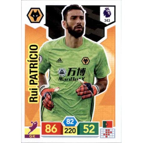 Rui Patrício Wolverhampton Wanderers 343 Adrenalyn XL Premier League 2019-20