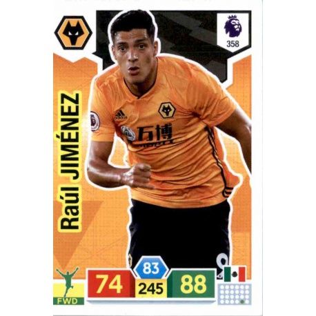 Raúl Jiménez Wolverhampton Wanderers 358 Adrenalyn XL Premier League 2019-20