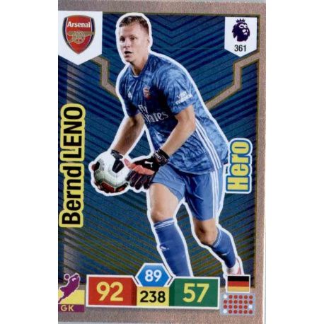 Bernd Leno Hero Arsenal 361 Adrenalyn XL Premier League 2019-20