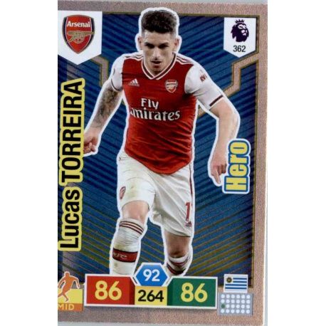 Lucas Torreira Hero Arsenal 362 Adrenalyn XL Premier League 2019-20