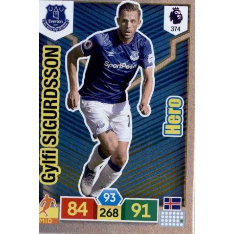 Gylfi Sigurdsson Hero Everton 374 Adrenalyn XL Premier League 2019-20