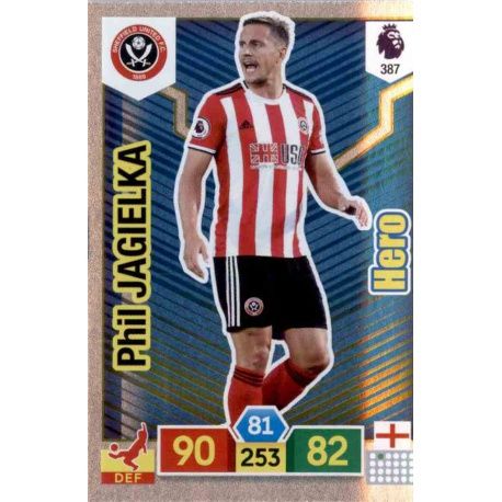 Phil Jagielka Hero Sheffield United 387 Adrenalyn XL Premier League 2019-20