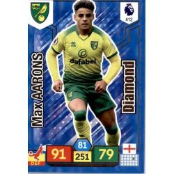 Max Aarons Diamond Norwich City 412 Adrenalyn XL Premier League 2019-20