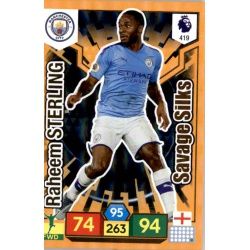 Raheem Sterling Savage Skills Manchester City 419 Adrenalyn XL Premier League 2019-20