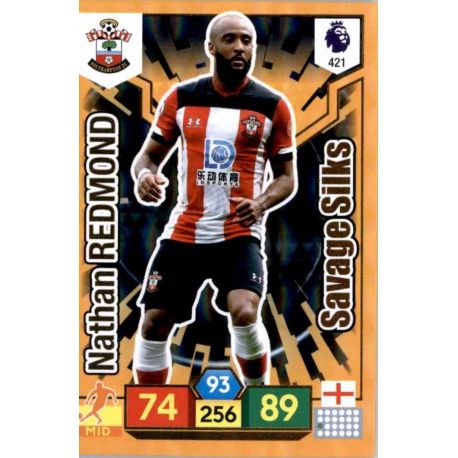 Nathan Redmond Savage Skills Southampton 421 Adrenalyn XL Premier League 2019-20