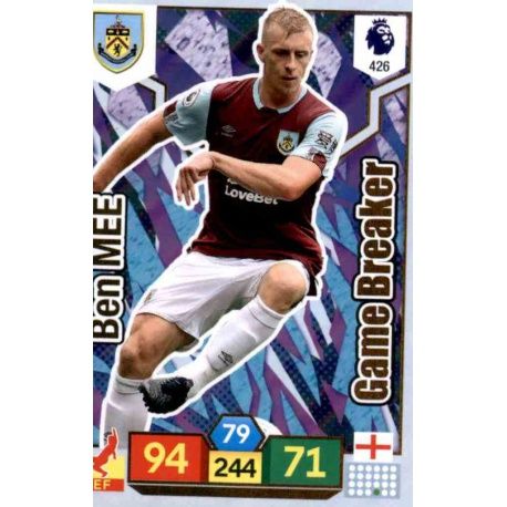 Ben Mee Game Breaker Burnley 426 Adrenalyn XL Premier League 2019-20