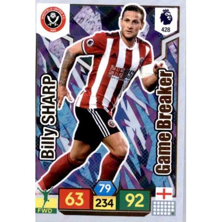 Billy Sharp Game Breaker Sheffield United 428 Adrenalyn XL Premier League 2019-20