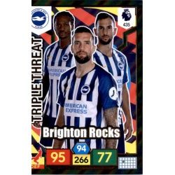 Brighton Rocks Triple Threat Brighton & Hove Albion 435 Adrenalyn XL Premier League 2019-20