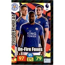 On-Fire Foxes Triple Threat Leicester City 437 Adrenalyn XL Premier League 2019-20