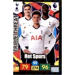 Hot Spurs Triple Threat Tottenham Hotspur 440 Adrenalyn XL Premier League 2019-20