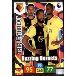 Buzzing Hornets Triple Threat Watford 441 Adrenalyn XL Premier League 2019-20