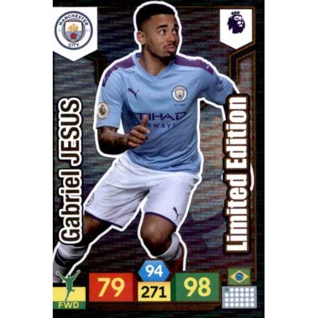 Gabriel Jesus Limited Edition Manchester City Adrenalyn XL Premier League 2019-20