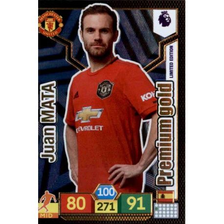 Juan Mata Limited Edition Manchester United Adrenalyn XL Premier League 2019-20