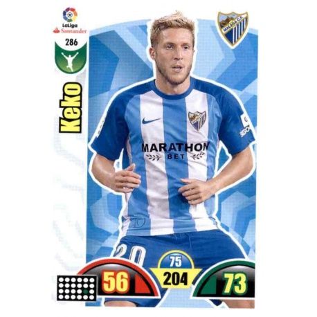 Keko Málaga 286 Cards Básicas 2017-18