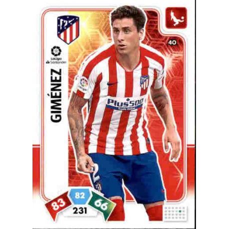 José Giménez Atlético de Madrid 40 Adrenalyn XL Liga Santader 2019-20