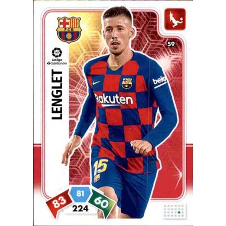 Clément Lenglet Barcelona 59 Adrenalyn XL Liga Santader 2019-20