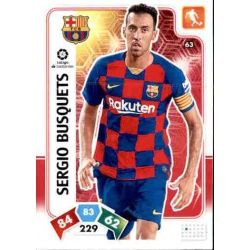 Sergio Busquets Barcelona 63 Adrenalyn XL Liga Santader 2019-20