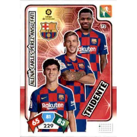Tridente Barcelona 72 Adrenalyn XL Liga Santader 2019-20