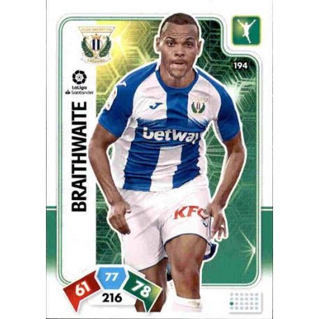 Martin Braithwaite Leganés 194 Adrenalyn XL Liga Santader 2019-20